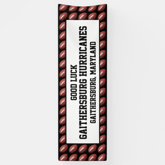 Football Team, persoonlijke tekst Spandoek (Verticaal)