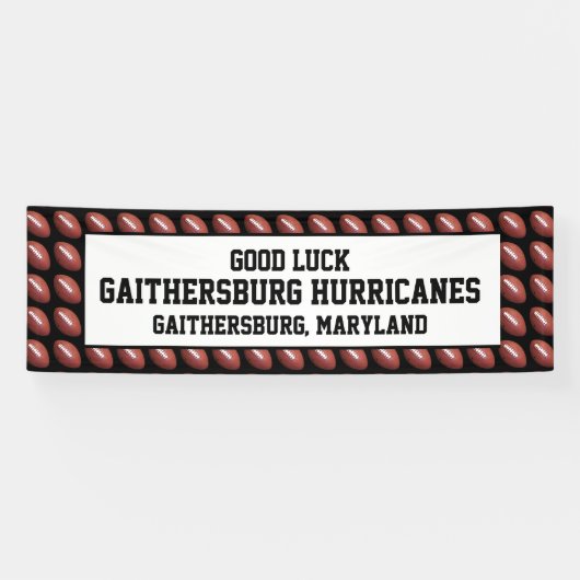 Football Team, persoonlijke tekst Spandoek (Horizontaal)