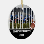 Football Team Photo Keepomwille Keramisch Ornament (Rechts)