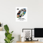 Football Team Senior Afstuderen Ball Fotocollage Poster (Thuiskantoor)