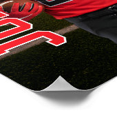 Football Team Senior MVP Player Photo Gift Sports Poster (Hoek)