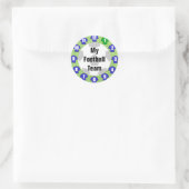 Football Team Stickers met Blauwe Shirten (Tas)