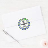 Football Team Stickers met Blauwe Shirten (Envelop)