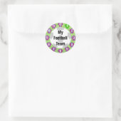 Football Team Stickers met Claret & Blue Shirten (Tas)