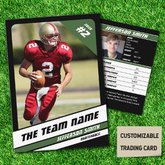 Football Team Trading Kaart Sport cadeau idee groe Contactkaartje