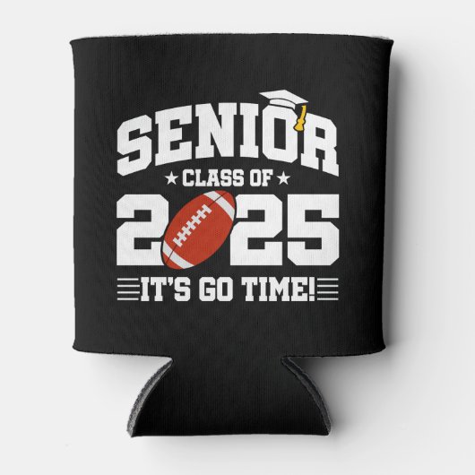 Football Teamklasse van 2025 Afstuderen Senior 202 Blikjeskoeler (Voorkant)