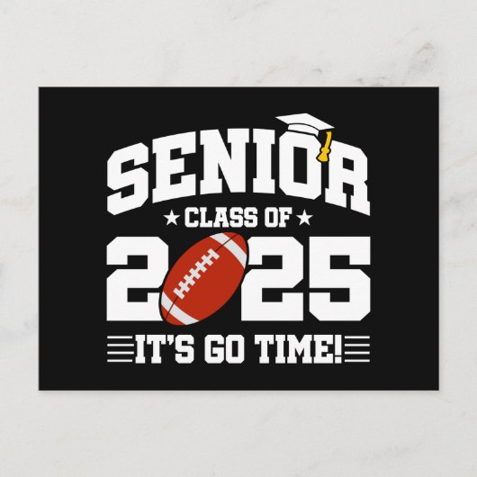 Football Teamklasse van 2025 Afstuderen Senior 202 Briefkaart (Voorkant)