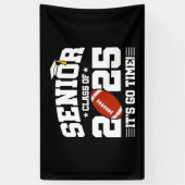 Football Teamklasse van 2025 Afstuderen Senior 202 Spandoek (Verticaal)