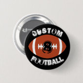  Football teamnaam/tekstsport ventilator Ronde Button 5,7 Cm (Voorkant /achterkant)