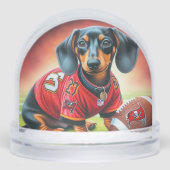 FOOTBALL TECKEL SNEEUWBOL (Voorkant)