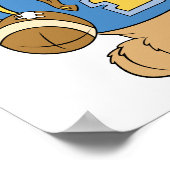 Football Teddy Bear Design Poster (Hoek)