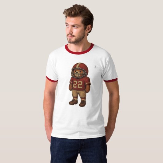 Football Teddy T-shirt (Voorkant volledig)