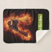 Football tegen brand sherpa deken (Voorkant (horizontaal))