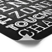 FOOTBALL - Teken - Teken afdrukken Poster (Hoek)