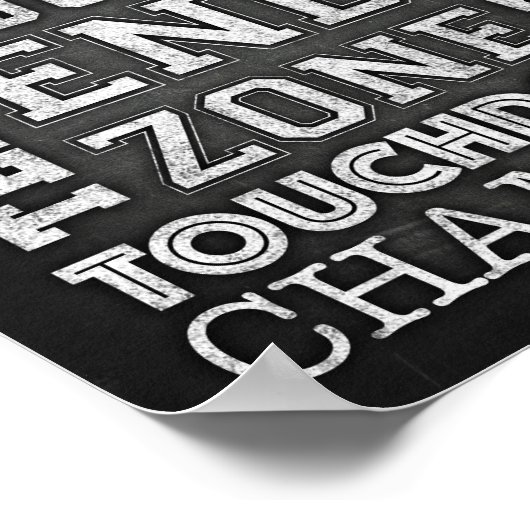 FOOTBALL - Teken - Teken afdrukken Poster (Hoek)