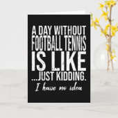 Football Tennis grappig cadeau idee Kaart (Gele Bloem)