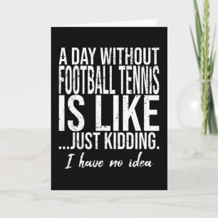 Football Tennis grappig cadeau idee Kaart