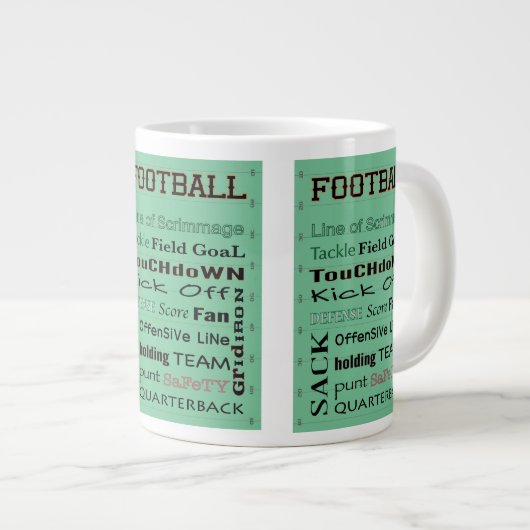 FOOTBALL-terminologie Grote Koffiekop (Voorkant rechts)