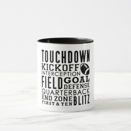 Football Terms Collage Mok (Midden)