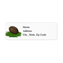 Football Terug-adreslabel