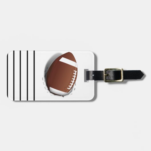 Football testen bagagelabel (Voorkant horizontaal)