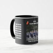 Football Thank You Coach From The Team Players Mok (Voorkant links)