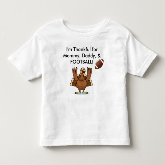 Football Thanksgiving shirt voor kinderen! (Voorkant)