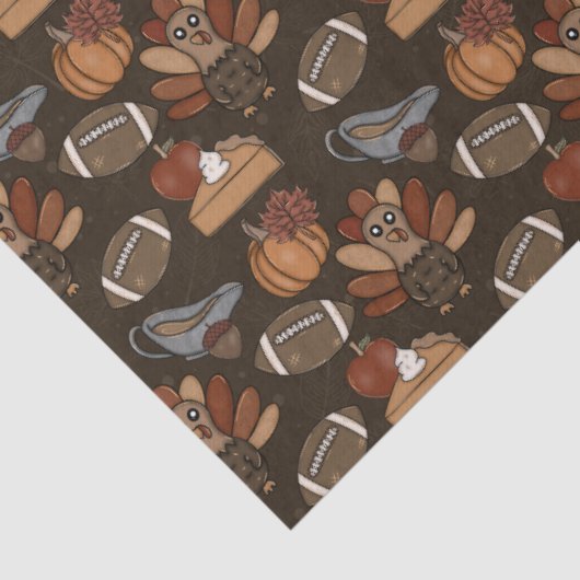 Football Thanksgiving  Tissuepapier (Detail)