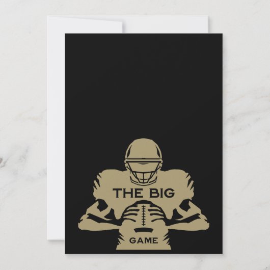 Football The Big Game TV Watch Party Aankondiging (Achterkant)