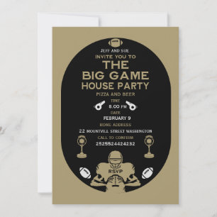 Football The Big Game TV Watch Party Kaart