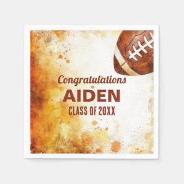 Football thema afstudeerfeest servet