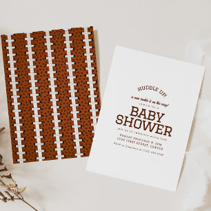 Football Thema Baby shower Uitnodiging Sjabloon