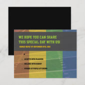 Football Thema Bar Bat Mitzvah Reageer Kaart (Voorkant / Achterkant)