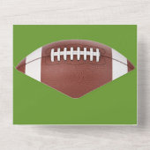 Football Thema Bar Mitzvah Alles in een Uitnodigen All In One Uitnodiging (Achterkant)