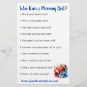 Football thema Bingo en wie weet mama het beste Flyer (Achterkant)