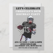 Football Thema Birthday Party Invitations (Voorkant)