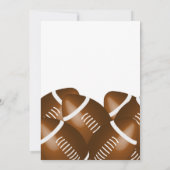 Football Thema Birthday Party Invitations (Achterkant)