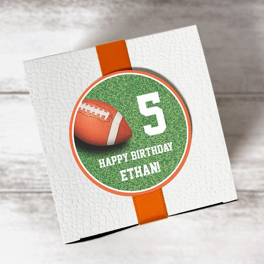Football thema Birthday Sticker