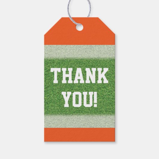 Football Thema Cadeaulabel (Voorkant)