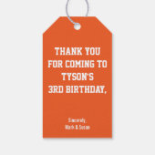 Football Thema Cadeaulabel (Achterkant)