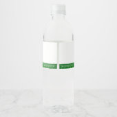 Football thema eerste jaar down verjaardagsgunst waterfles etiket (Achterkant)