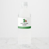 Football thema eerste jaar down verjaardagsgunst waterfles etiket (Voorkant)
