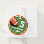 Football Thema Favor Bedankt Label (In situ)