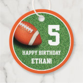 Football Thema Favor Bedankt Label (Voorkant)