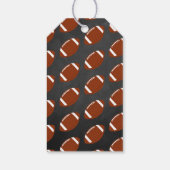 Football thema gecodeerd Baby shower Cadeaulabel (Achterkant)