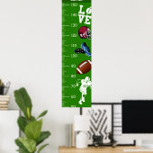 Football thema groei grafieken poster (Thuiskantoor)