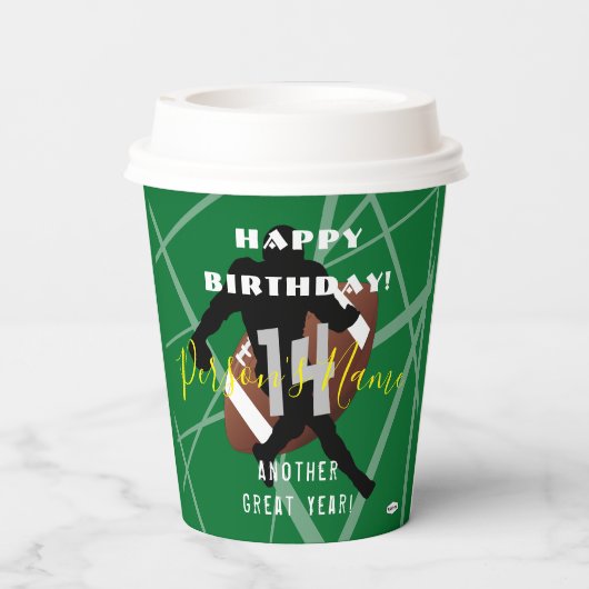 FOOTBALL thema HAMbyWG-papierbekertjes Papieren Bekers (Achterkant)