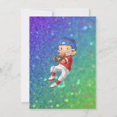 "FOOTBALL" THEMA JONGENS VERJAARDAGSUITNODIGINGEN KAART (Achterkant)