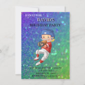 "FOOTBALL" THEMA JONGENS VERJAARDAGSUITNODIGINGEN KAART (Voorkant)