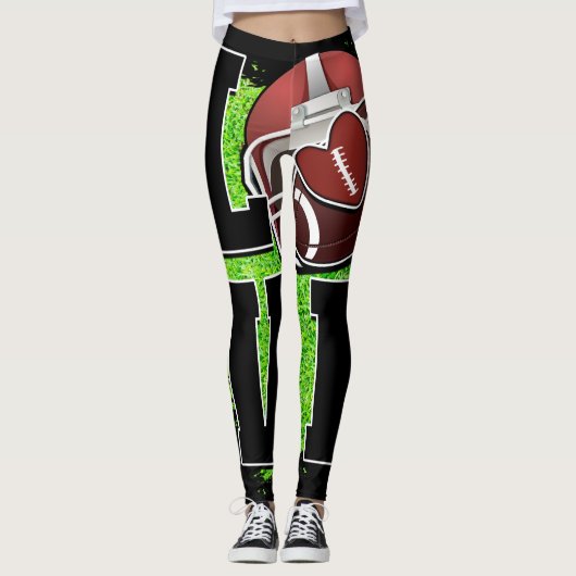 Football Thema Leggings (Voorkant)